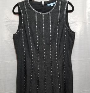 Women's Antonio Melani Sleeveless Dress Size 12 Short Dress color gray black